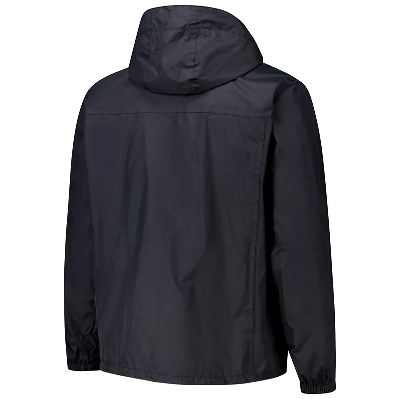 Veste à capuche entièrement zippée et imperméable Dunbrooke Black Carolina Panthers Tropic pour homme