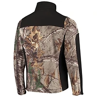 Veste softshell zippée intégrale Dunbrooke Realtree Camo/Noir Carolina Panthers Circle Hunter pour homme