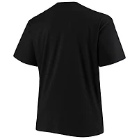 Men's Fanatics Black Carolina Panthers Big & Tall Color Pop T-Shirt