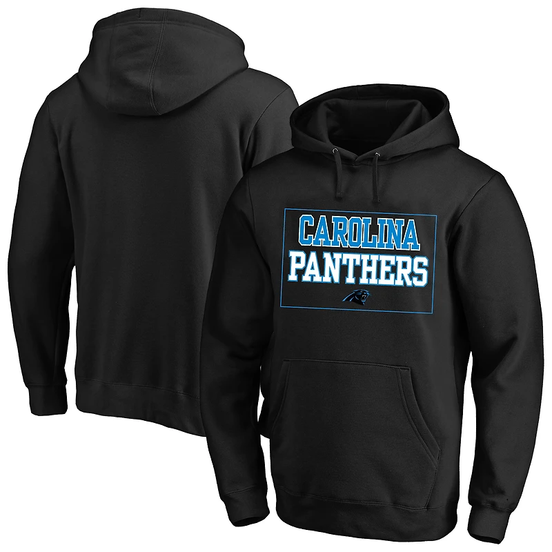 Men's Fanatics Black Carolina Panthers Big & Tall Fleece Hoodie