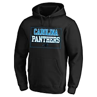 Men's Fanatics  Black Carolina Panthers Big & Tall Fleece Hoodie