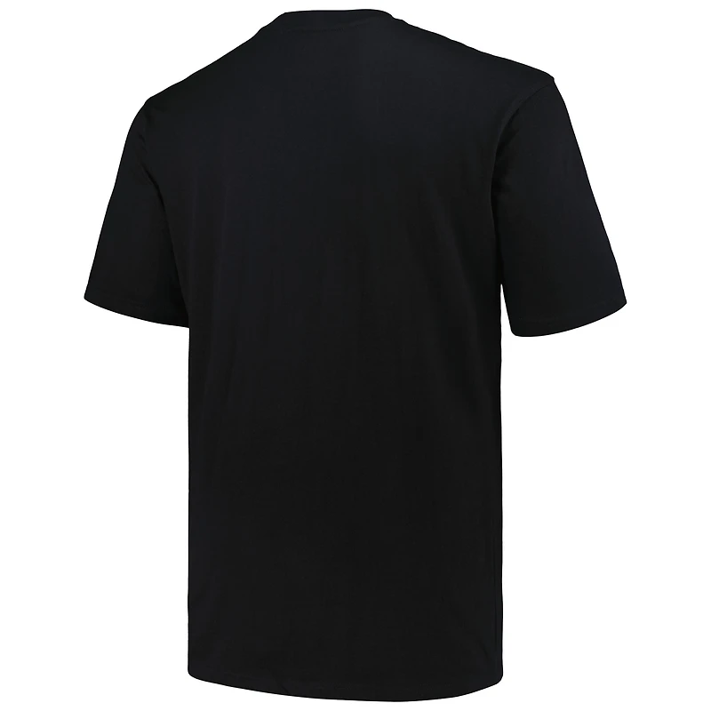 T-shirt pop Big & Tall Fanatics Black Carolina Panthers pour hommes