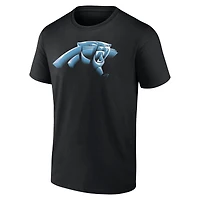 T-shirt noir Fanatics Carolina Panthers Chrome Dimension pour hommes