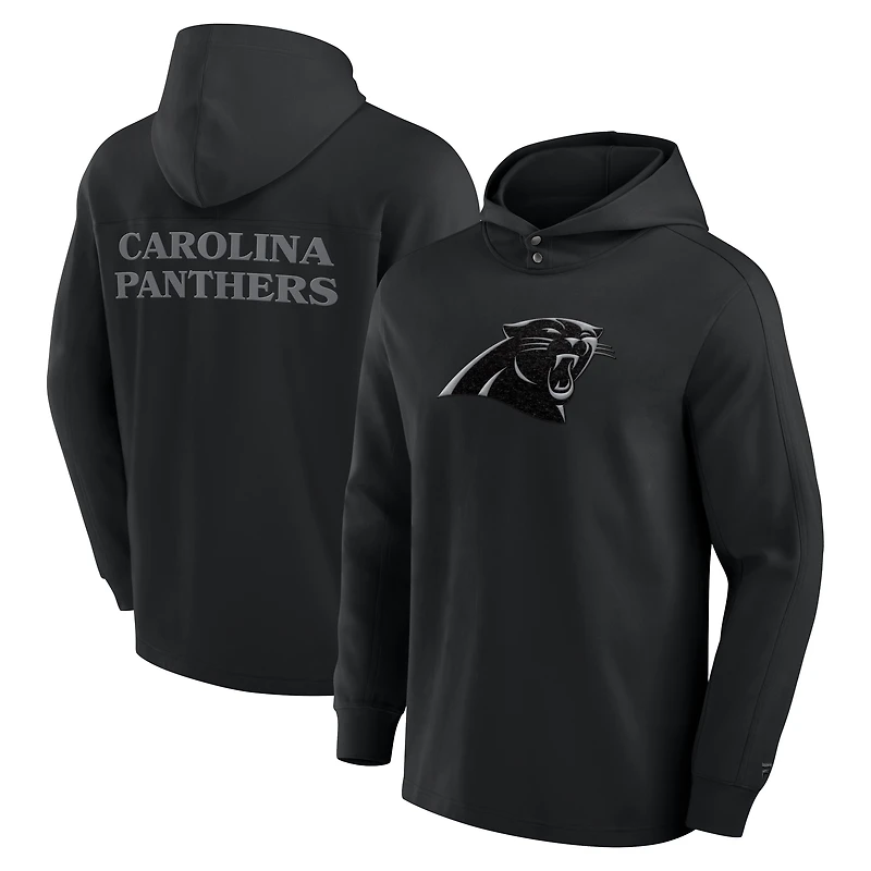 T-shirt à capuche manches longues en mélange tricolore Elements Blaze des Carolina Panthers pour hommes Fanatics Black