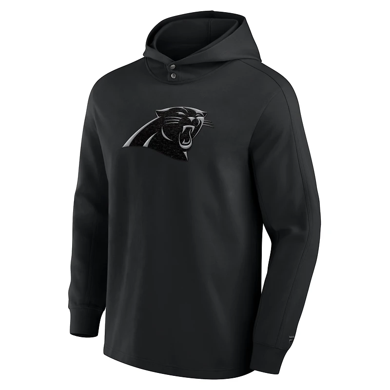 T-shirt à capuche manches longues en mélange tricolore Elements Blaze des Carolina Panthers pour hommes Fanatics Black