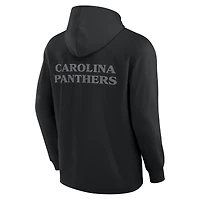 T-shirt à capuche manches longues en mélange tricolore Elements Blaze des Carolina Panthers pour hommes Fanatics Black