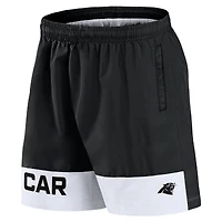 Short Fanatics noir Carolina Panthers Elements pour hommes