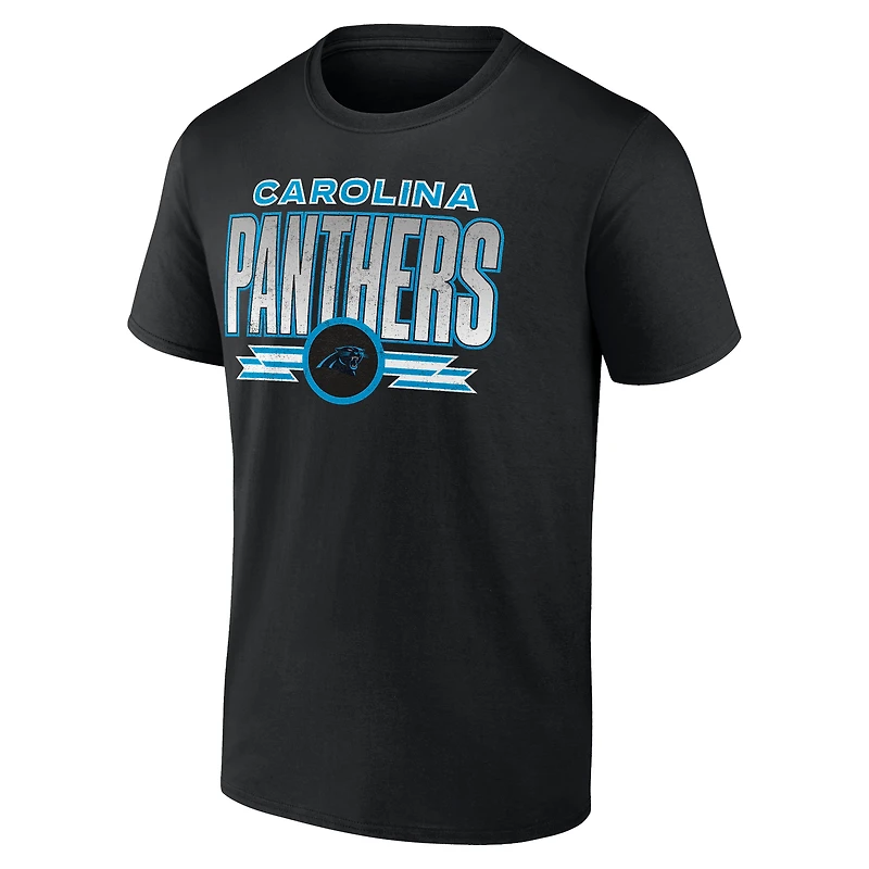 T-shirt Fanatics Black Carolina Panthers Fading Out pour hommes
