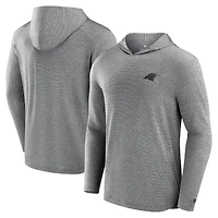 Men's Fanatics Black Carolina Panthers Front Office Tech Lightweight Hoodie T-Shirt