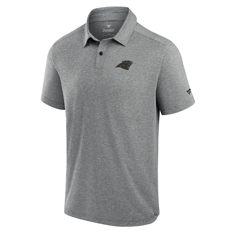Men's Fanatics Black Carolina Panthers Front Office Tech Polo