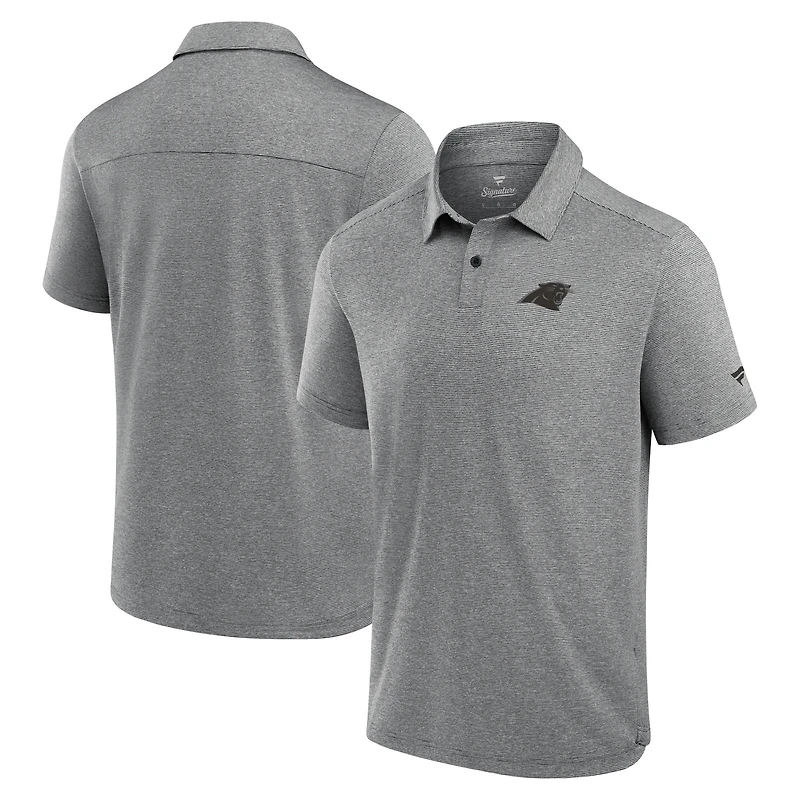 Polo technique noir Fanatics pour homme des Carolina Panthers