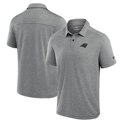 Polo technique noir Fanatics pour homme des Carolina Panthers