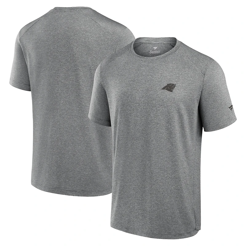 T-shirt technique du Front Office des Panthers de la Caroline noirs Fanatics pour hommes