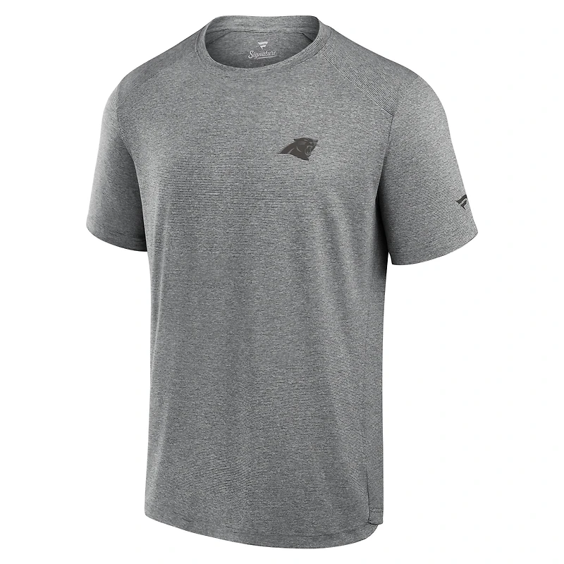 T-shirt technique du Front Office des Panthers de la Caroline noirs Fanatics pour hommes