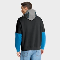 Sweat à capuche noir Fanatics pour homme avec casque des Carolina Panthers