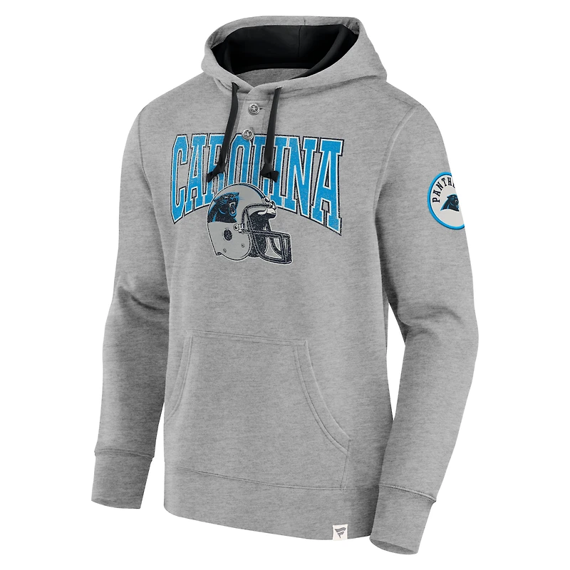 Sweat à capuche noir fanatiques Carolina Panthers Label Maker pour hommes