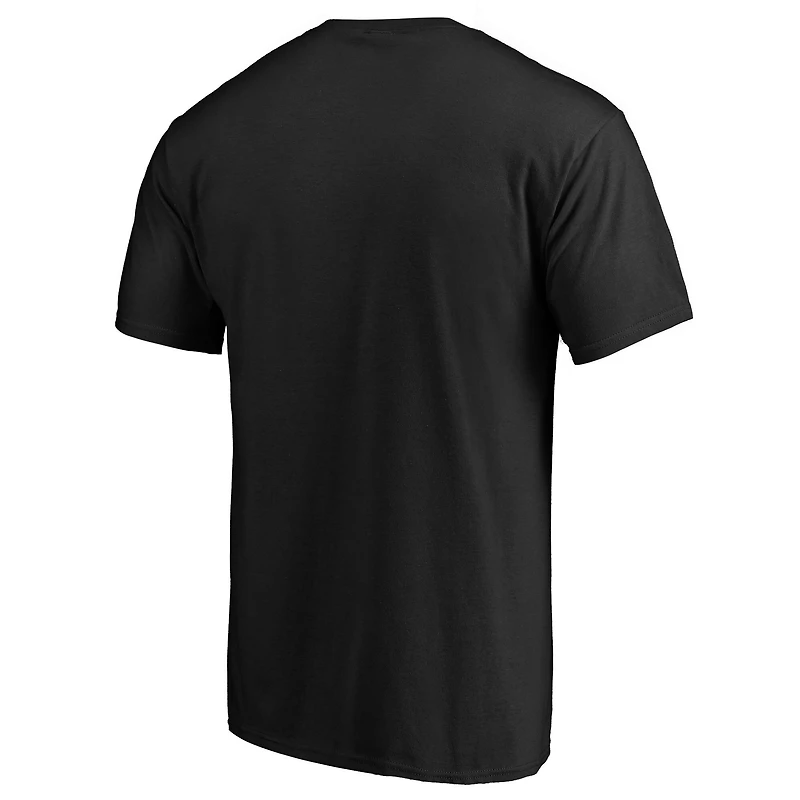 T-shirt avec logo de l'équipe mascotte minuit des Panthers la Caroline noirs Fanatics pour hommes