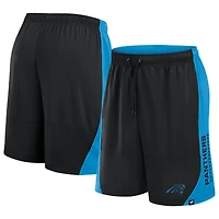 Short sans défense noir Carolina Panthers Fanatics pour homme