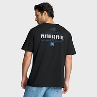T-shirt noir fanatique pour homme avec poche de passe des Carolina Panthers