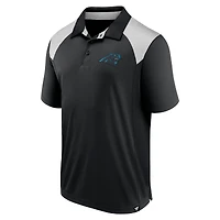 Polo primaire Fanatics Black Carolina Panthers pour hommes