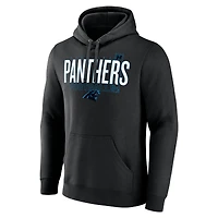 Men's Fanatics Black Carolina Panthers Pylon Outline Pullover Hoodie