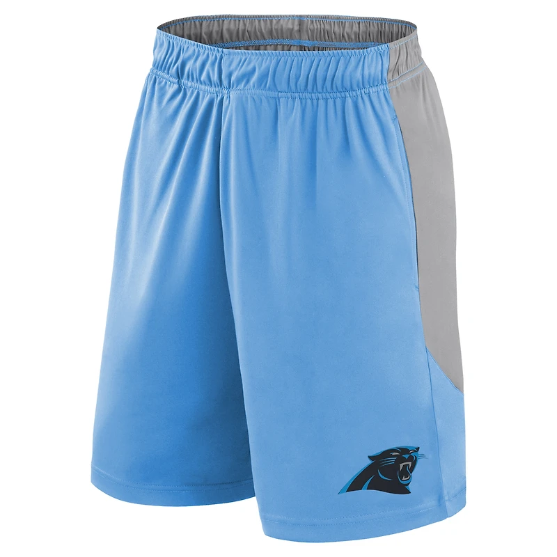 Men's Fanatics Blue Carolina Panthers Big & Tall Team Logo Shorts