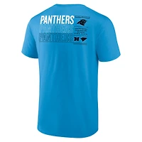 T-shirt Fanatics Blue Carolina Panthers Repeat Stats pour homme