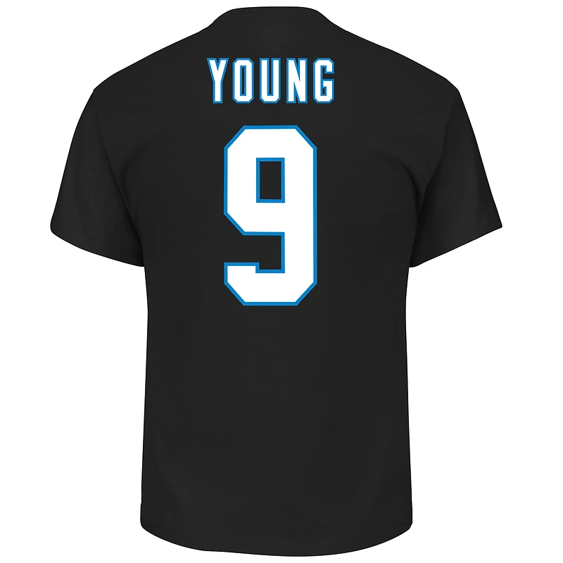 T-shirt avec nom et numéro de joueur Fanatics Bryce Young Black Carolina Panthers pour hommes