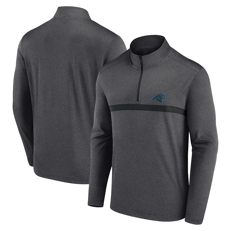 Pull à fermeture éclair quart de tour Fanatics pour homme, couleur charbon