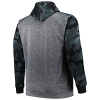 Fanatics Heather Charcoal Carolina Panthers Big & Tall Camo Pull à capuche pour hommes