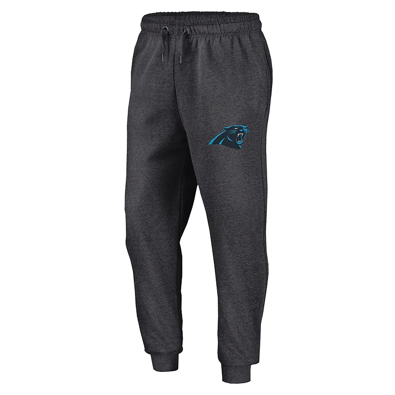 Men's Fanatics  Heather Charcoal Carolina Panthers Boost Fleece Joggers