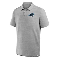 Polo à pochette gris chiné Carolina Panthers pour homme de Fanatics