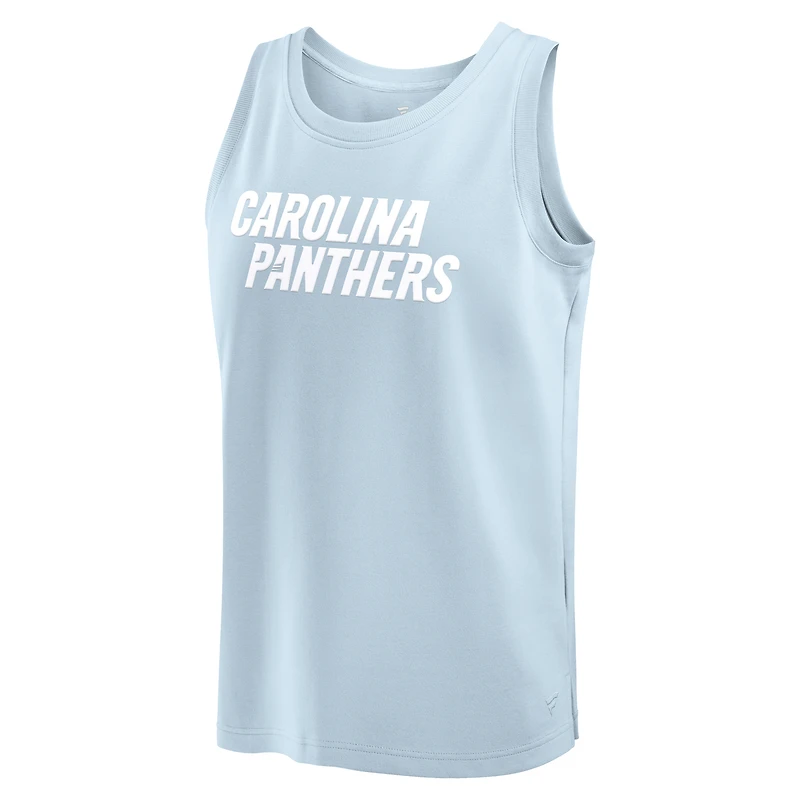 Men's Fanatics Light Blue Carolina Panthers Elements Tank Top