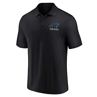 Men's Fanatics White/Black Carolina Panthers Lockup Two-Pack Polo Set