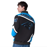 Veste à boutons-pression G-III Extreme Black Carolina Panthers Maximum Racing pour homme