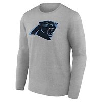 Men's Carolina Panthers Team Authentic Personalized Name & Number Long Sleeve T-Shirt