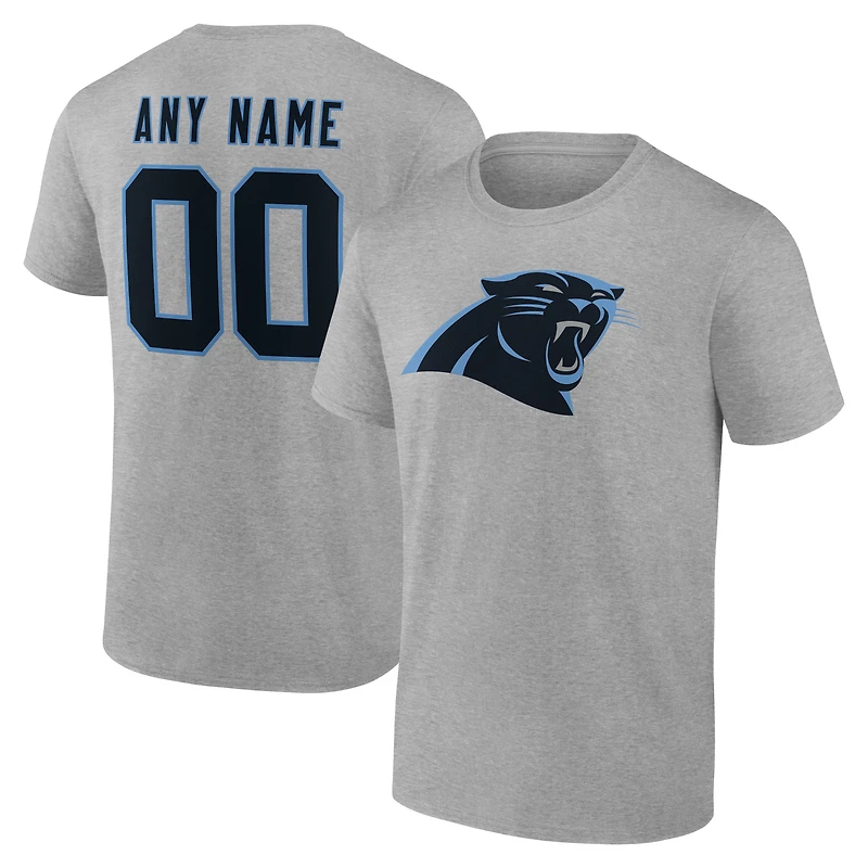 Men's Carolina Panthers Team Authentic Personalized Name & Number T-Shirt