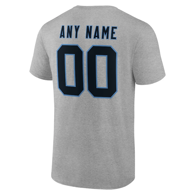 Men's Carolina Panthers Team Authentic Personalized Name & Number T-Shirt