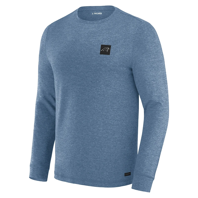 T-shirt à manches longues pour homme J. Palmer Blue Carolina Panthers Four Down