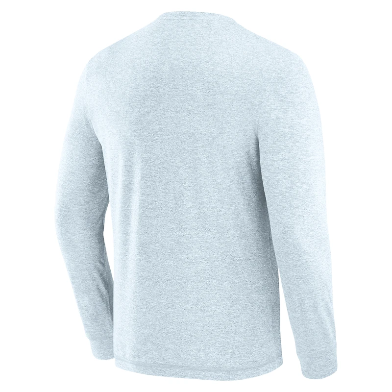 Men's J. Palmer Gray Carolina Panthers Four Down Long Sleeve T-Shirt
