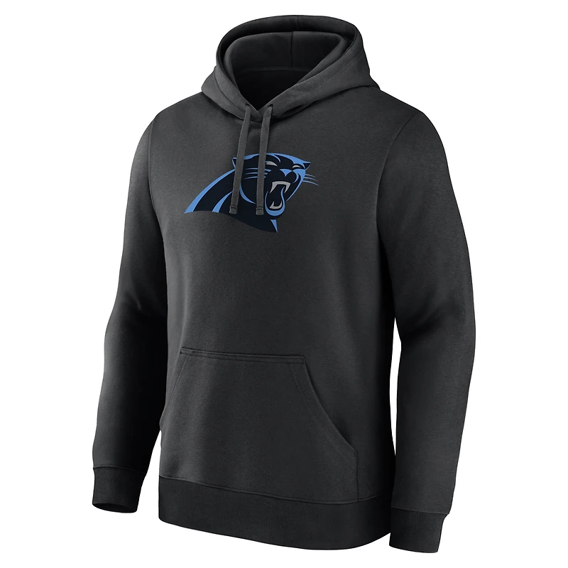 Men's Logo Athletic Black Carolina Panthers Primary Hoodie