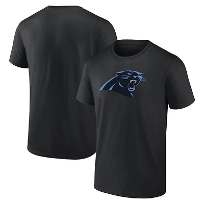 T-shirt noir athlétique avec logo principal des Panthers de la Caroline pour homme