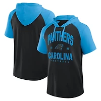 Men's Logo Athletic Black Carolina Panthers Prime Hoodie T-Shirt