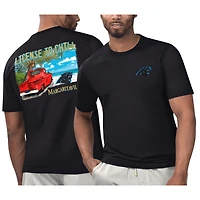 T-shirt sous licence pour hommes des Black Carolina Panthers de Margaritaville se détendre