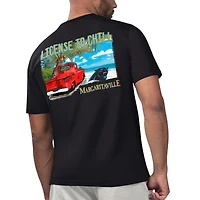 Men's Margaritaville Black Carolina Panthers Licensed to Chill T-Shirt