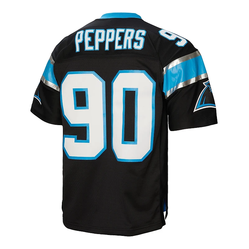 Men's Mitchell & Ness Julius Peppers Black Carolina Panthers Legacy Replica Jersey