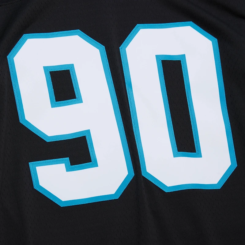 Men's Mitchell & Ness Julius Peppers Black Carolina Panthers Legacy Replica Jersey