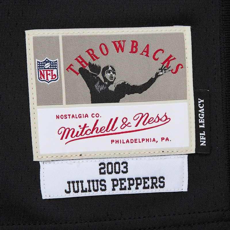 Men's Mitchell & Ness Julius Peppers Black Carolina Panthers Legacy Replica Jersey