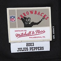 Men's Mitchell & Ness Julius Peppers Black Carolina Panthers  Legacy Replica Jersey