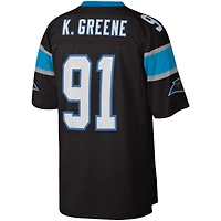 Maillot de réplique joueur retraité Mitchell & Ness Kevin Greene Black Carolina Panthers Big Tall 1996 pour hommes